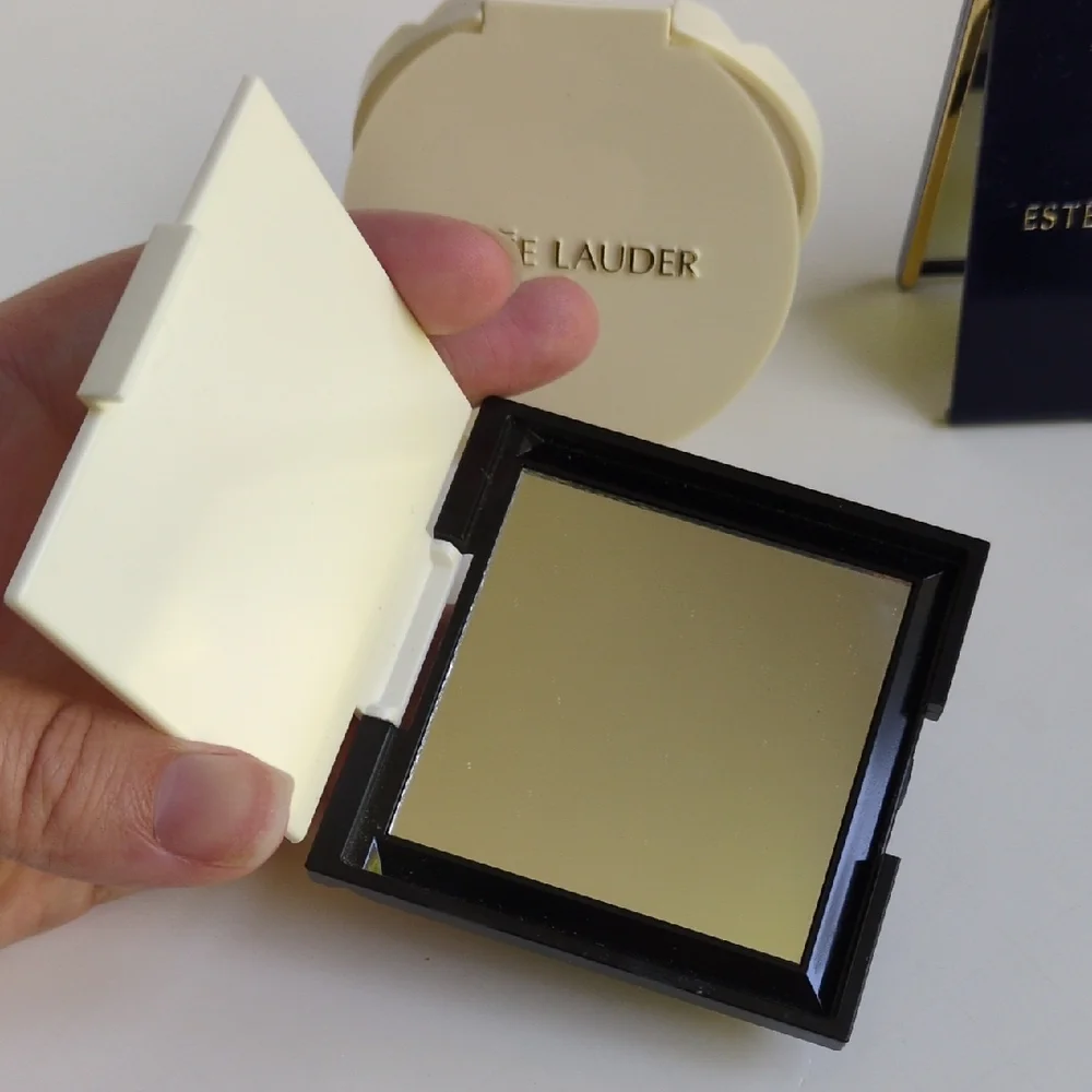 Vintage Estee Lauder Compact Standing Travel or Purse Mirrors - Rectangle Circle